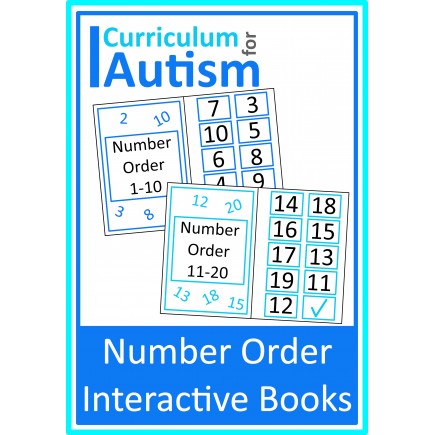 Number Order Interactive Books